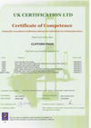 Certificate of Competance Plumber Taunton
